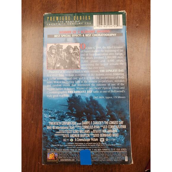 Bundle of "The Longest Day" and "To Hell And Back" VHS Tapes - Picture 4 of 9